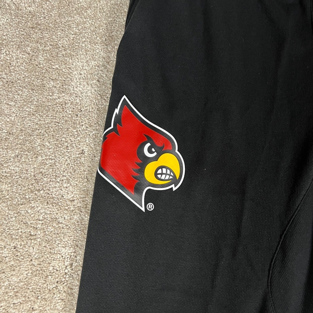 Adidas Mens Medium‎ Black Louisville Cardinals Ankle Snap Track Pants NWT - Picture 4 of 9